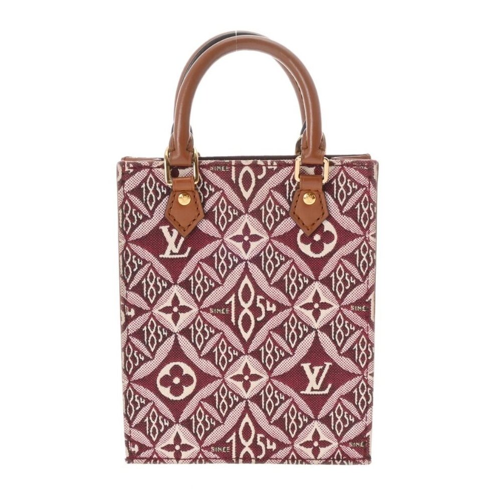LOUIS VUITTON Monogram SINCE 1854 Petite Sac Plat 2WAY Bordeaux - Picture 1 of 15